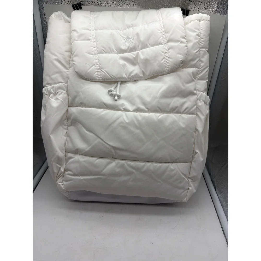 OFFLINE By Aerie Puff Love Backpack White Quilted Puffer School Gym Travel Bag